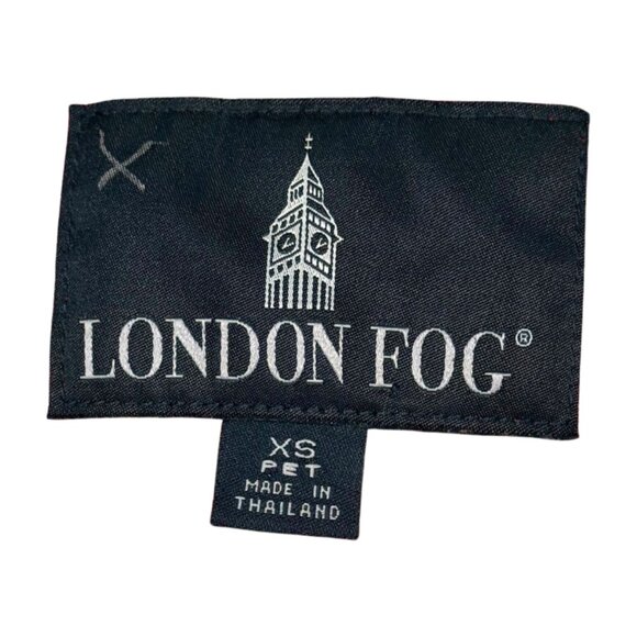 London Fog Red Cotton Trench Coat with Toile Lining (XS Petite) - Picture 5 of 7